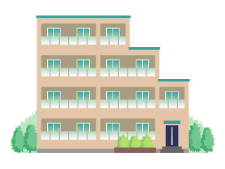 集合住宅のイラスト