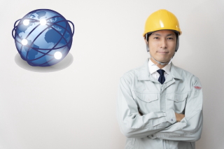 工事作業員の画像