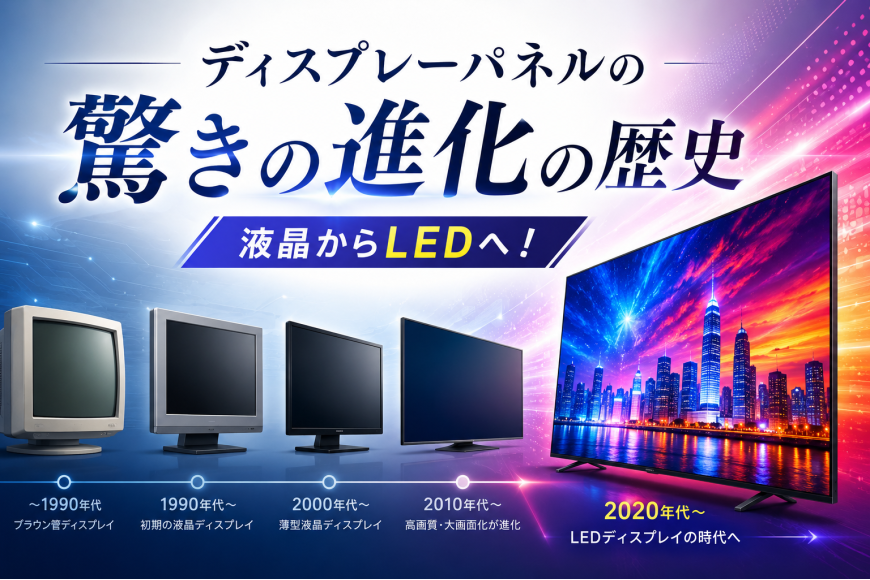 ディスプレーパネルの驚きの進化の歴史