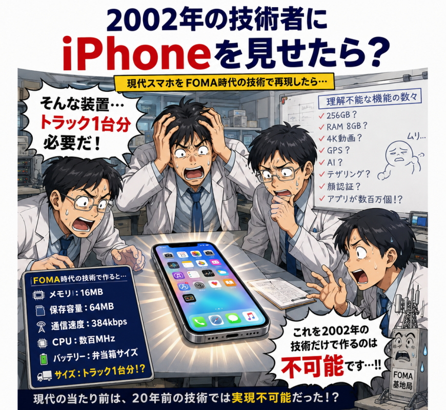 2020年の通信技術者にスマホをみせたら？