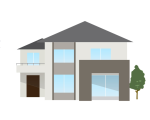 戸建て住宅のイラスト画像