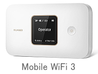 Wi-Fiルーター Mobile WiFi3の画像