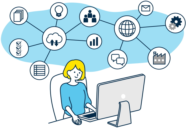 インターネットのイメージイラスト画像