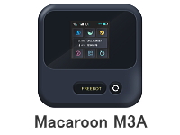 Wi-Fiルーター macaroon M3Aの画像