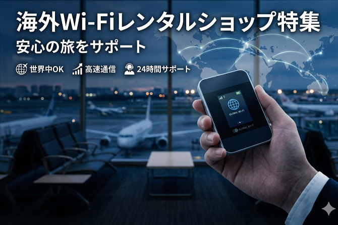 海外 Wi-Fi モバイル・ルータ レンタルショップ特集