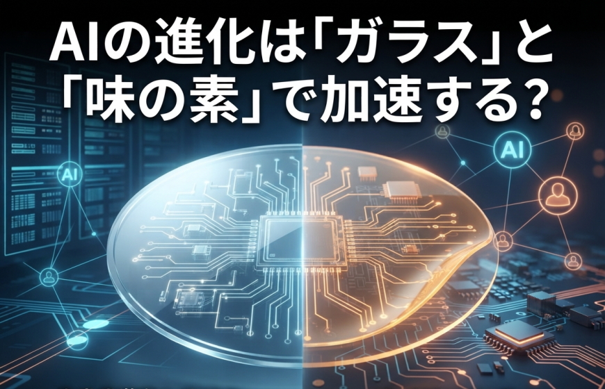 AIの進化はガラス「」と「味の素」で加速する？