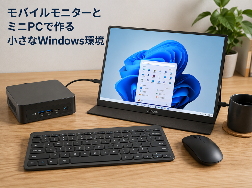 モバイルモニターとミニPCで作る「小さなWindows環境」