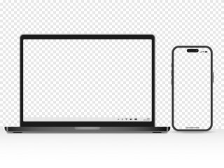 スマホとノートパソコンのイラスト画像