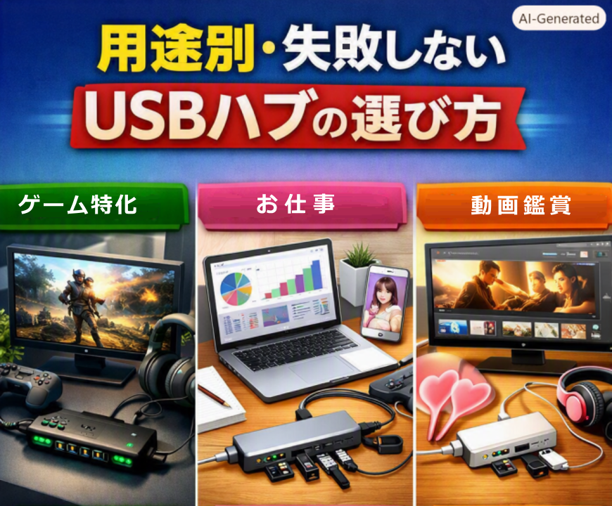用途別・失敗しないUSBハブの選び方